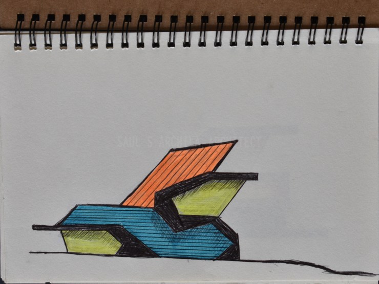 Architectural Sketches Series | Sketch 001 | “Which Way is&nbsp;North”