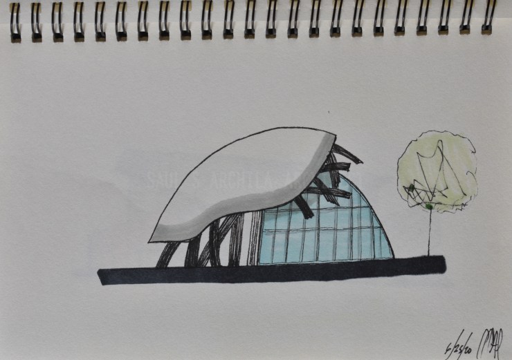 Architectural Sketches Series | Sketch 014 | “Eat&nbsp;Glass”