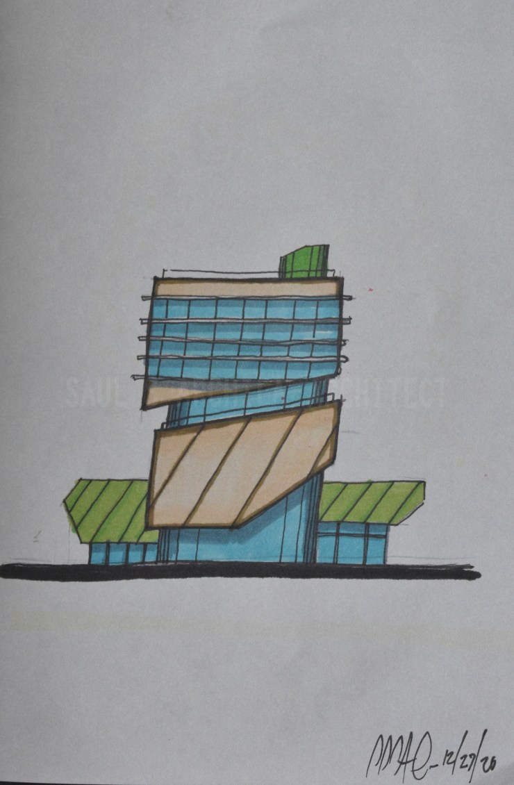 Architectural Sketches Series | Sketch 030 | “Round&nbsp;Table”