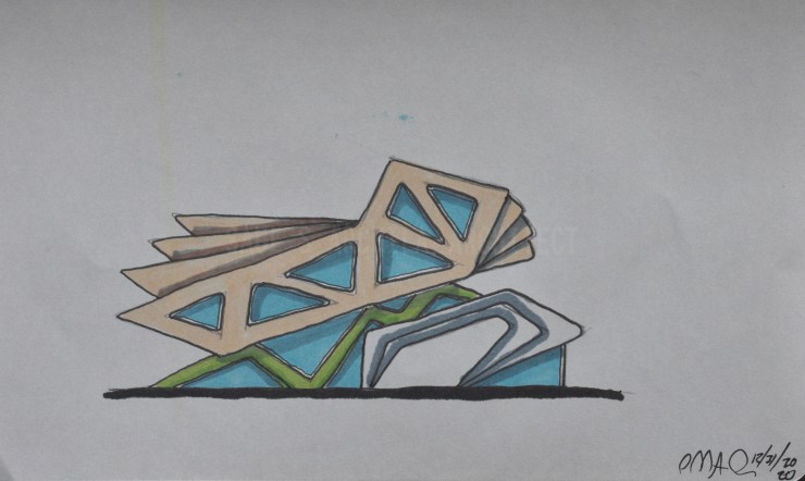 Architectural Sketches Series | Sketch 031 | “Flat&nbsp;Fan”