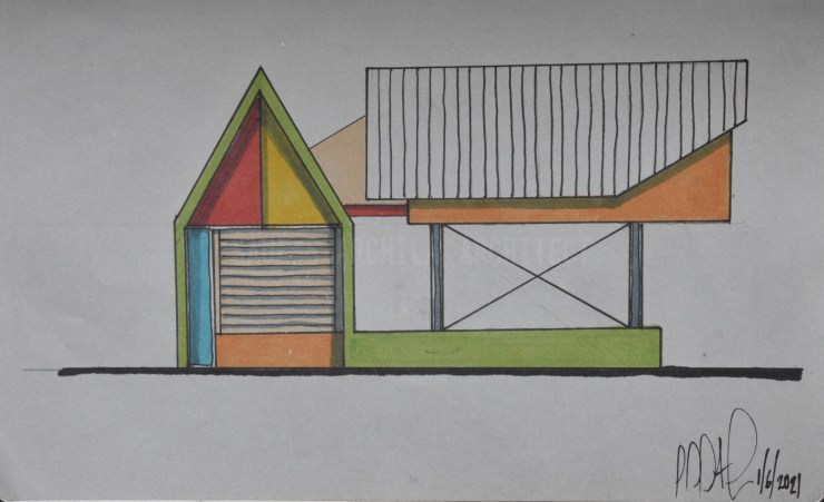 Architectural Sketches Series | Sketch 036 | “House&nbsp;#1”