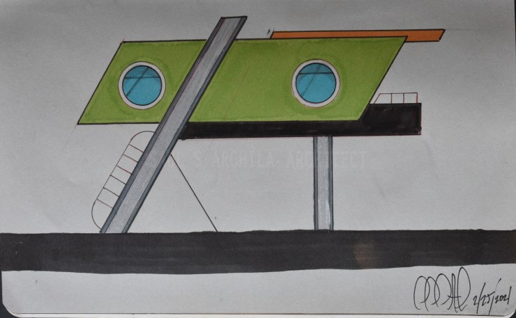 Architectural Sketches Series | Sketch 036 | “House&nbsp;#2”