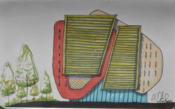 Architectural Sketches Series | Sketch 038 | “A Few Compiled&nbsp;Blobs”